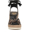 image:imageVince Camuto Bealie Woven Lace Up Wedge SandalsBlack Multi