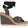 image:imageVince Camuto Bealie Woven Lace Up Wedge SandalsBlack Multi