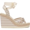 image:imageVince Camuto Bealie Woven Lace Up Wedge SandalsIvory Multi