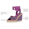 image:imageVince Camuto Bealie Woven Lace Up Wedge SandalsOrchid Multi