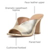 image:imageVince Camuto Galeni Peep Toe High Heel MulesEgyptian Gold
