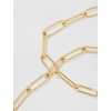 image:imageVince Camuto GoldTone Paperclip Link Chain Necklace with Crystal Stone Pave Bar