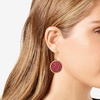 image:imageVince Camuto Goldtone Fuschia Crystal Stone Drop Earrings