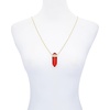 image:imageVince Camuto Goldtone Red CrystalShaped Stone Pendant Necklace