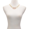 image:imageVince Camuto Goldtone Ruby Crystal Stone Trio Chain Layered Necklace