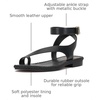 image:imageVince Camuto Libahs Ankle Strap Toe Loop Flat SandalsBlack