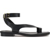 image:imageVince Camuto Libahs Ankle Strap Toe Loop Flat SandalsBlack Leather