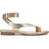 image:imageVince Camuto Libahs Ankle Strap Toe Loop Flat SandalsEgyptian Gold Leather