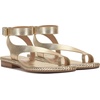 image:imageVince Camuto Libahs Ankle Strap Toe Loop Flat SandalsEgyptian Gold Leather