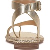 image:imageVince Camuto Libahs Ankle Strap Toe Loop Flat SandalsEgyptian Gold Leather