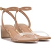 image:imageVince Camuto Lylah Kitten Heel Ankle Strap SandalsTravertineClear