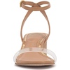 image:imageVince Camuto Lylah Kitten Heel Ankle Strap SandalsTravertineClear