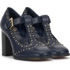 image:imageVince Camuto Maris TStrap Block Heel PumpDeep Navy Leather