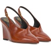 image:imageVince Camuto Meristi Slingback Closed Toe WedgeTan Leather