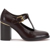 image:imageVince Camuto Micha TStrap Block Heel PumpsBrownie Crinkle Leather