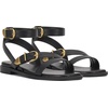 image:imageVince Camuto Neiko Double Buckle Strappy Flat SandalsBlack