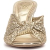 image:imageVince Camuto Pheya Knotted High Heel Mule SandalsEgyptian Gold