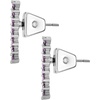 image:imageVince Camuto Silvertone Amethyst Crystal Stone Stud Earrings