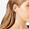 image:imageVince Camuto Silvertone Orbital Open Hoop Earrings