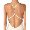 image:imageVince Camuto Womens Beaded Racerback Scoop Neck One Piece SwimsuitIvory