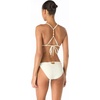 image:imageVince Camuto Womens Beaded String Triangle Bikini TopIvory