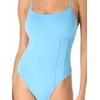 image:imageVince Camuto Womens Corset One Piece SwimsuitCoastal Blue