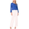 image:imageVince Camuto Womens Crew Neck Cropped Front Pocket JacketDeep Blue