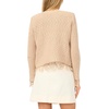 image:imageVince Camuto Womens Cropped Fringe JacketCamel