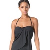 image:imageVince Camuto Womens Draped Bandeau Tankini TopBlack