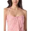 image:imageVince Camuto Womens Draped Bandeau Tankini TopCinnabar