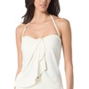 image:imageVince Camuto Womens Draped Bandeau Tankini TopIvory