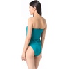 image:imageVince Camuto Womens Draped Bandeau Tankini TopLux Teal