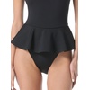 image:imageVince Camuto Womens High Neck Skirted One Piece SwimsuitBlack