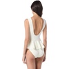 image:imageVince Camuto Womens High Neck Skirted One Piece SwimsuitIvory