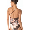 image:imageVince Camuto Womens One Shoulder One Piece SwimsuitChocolate