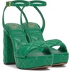image:imageVince Camuto Womens Pendry Platform Heel SandalEmerald Quilted Leather