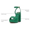 image:imageVince Camuto Womens Pendry Platform Heel SandalEmerald Quilted Leather