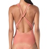 image:imageVince Camuto Womens Plunge Neck One Piece SwimsuitAlmond