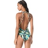 image:imageVince Camuto Womens Plunge VNeck One Piece SwimsuitBlue Multi