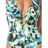 image:imageVince Camuto Womens Plunge VNeck One Piece SwimsuitBlue Multi