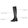 image:imageVince Camuto Womens Sangeti Stacked Heel Knee High Boot FashionBlack Patent