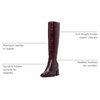 image:imageVince Camuto Womens Sangeti Stacked Heel Knee High Boot FashionDark Mahogany Leather