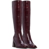 image:imageVince Camuto Womens Sangeti Stacked Heel Knee High Boot FashionDark Mahogany Leather