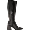 image:imageVince Camuto Womens Sangeti Wide Calf Stacked Heel Knee High BootBlack Cow Leather Wide Calf