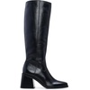 image:imageVince Camuto Womens Sangeti Wide Calf Stacked Heel Knee High BootBlack Silky Leather Wide Calf