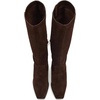 image:imageVince Camuto Womens Sangeti Wide Calf Stacked Heel Knee High BootBrownie Suede Wide Calf