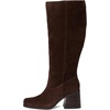 image:imageVince Camuto Womens Sangeti Wide Calf Stacked Heel Knee High BootBrownie Suede Wide Calf