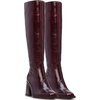 image:imageVince Camuto Womens Sangeti Wide Calf Stacked Heel Knee High BootDark Mahogany