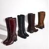 image:imageVince Camuto Womens Sangeti Wide Calf Stacked Heel Knee High BootDark Mahogany