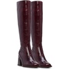 image:imageVince Camuto Womens Sangeti Wide Calf Stacked Heel Knee High BootDark Mahogany Leather Wide Calf